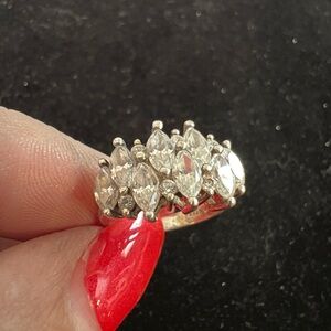 925 STERLING SILVER CZ COCKTAIL RING